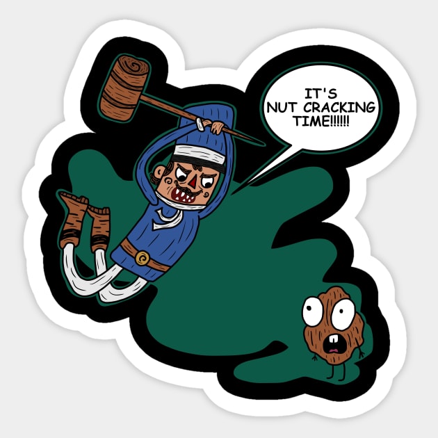 The Nut Slayer (2022 verison) (Blue) Sticker by mm92